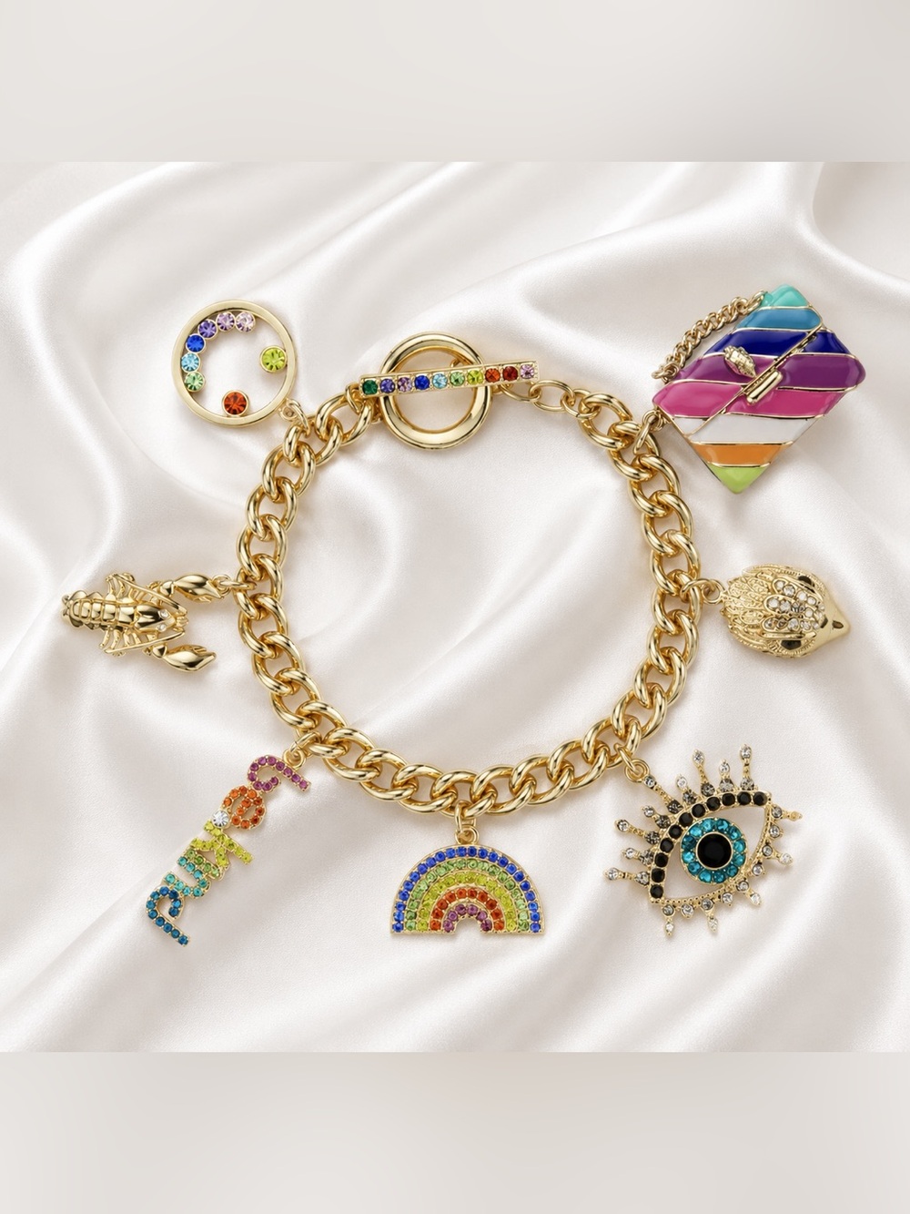 NWT Kurt Geiger Multi Charms Bracelet